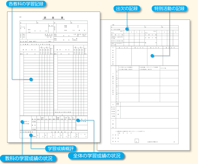 調査書画像