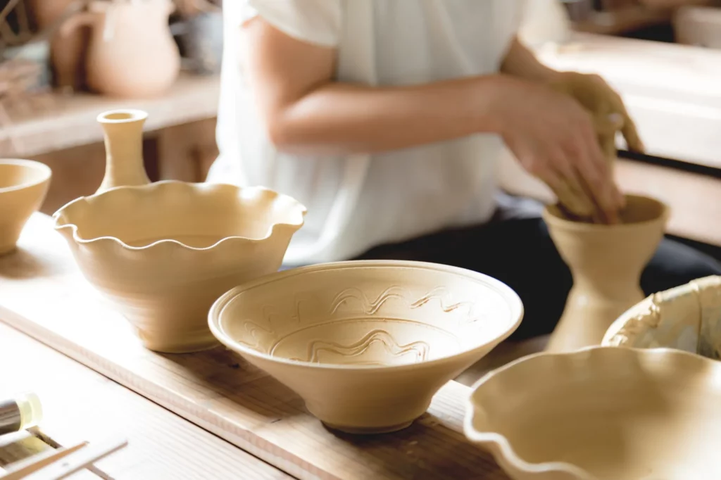 陶芸家と作品