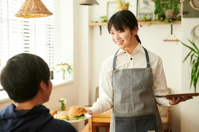 接客上手の学生