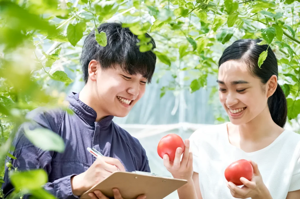 農学部の男女
