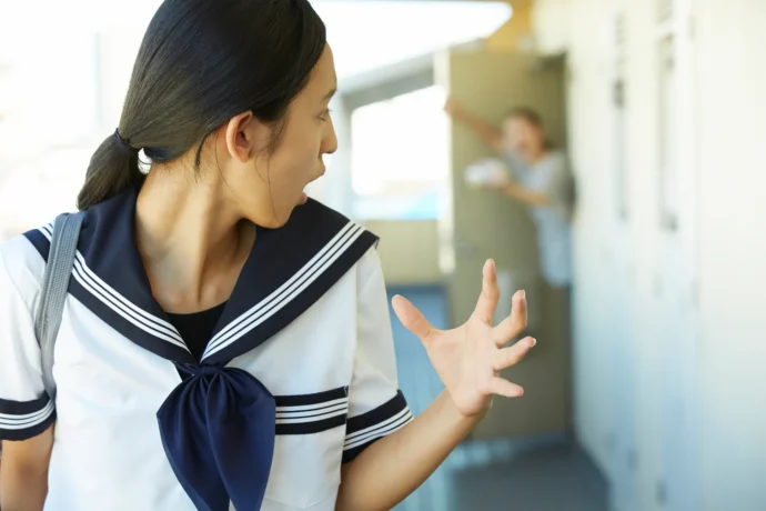 共通テスト当日持ち物を忘れてしまった女子生徒